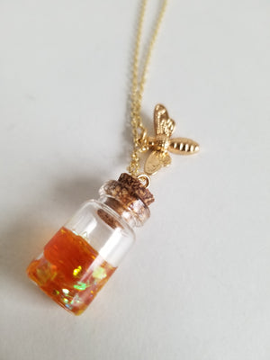 Sweet as Miel-Honey Jar Necklace