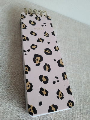 Pink Leopard To-Do list Notepad
