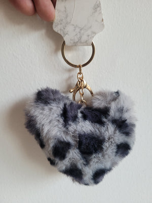 Spot on my heart Fury Heart Keychain