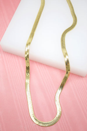 18k Gold Filled Herringbone Snake Chain
